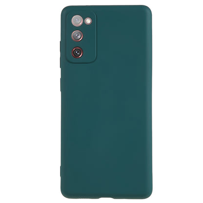 For Samsung Galaxy S20 Lite / S20 FE / S20 FE 5G / S20 FE 2022 Fiber Lining Rubberized TPU Cover Phone Case