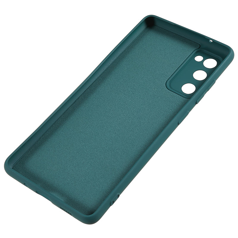 For Samsung Galaxy S20 Lite / S20 FE / S20 FE 5G / S20 FE 2022 Fiber Lining Rubberized TPU Cover Phone Case