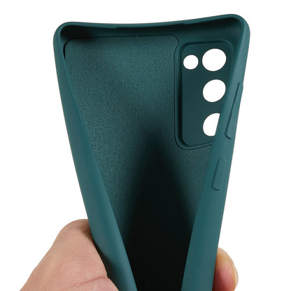 For Samsung Galaxy S20 Lite / S20 FE / S20 FE 5G / S20 FE 2022 Fiber Lining Rubberized TPU Cover Phone Case