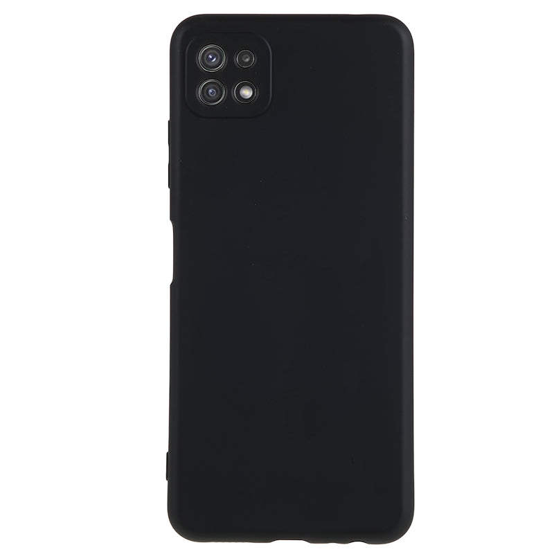 For Samsung Galaxy A22 5G (EU Version) Fiber Lining Rubberized TPU Cover Drop Resistant Phone Case