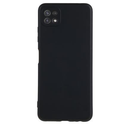 For Samsung Galaxy A22 5G (EU Version) Fiber Lining Rubberized TPU Cover Drop Resistant Phone Case