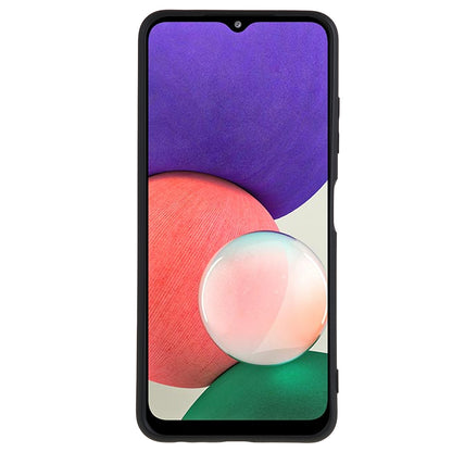 For Samsung Galaxy A22 5G (EU Version) Fiber Lining Rubberized TPU Cover Drop Resistant Phone Case