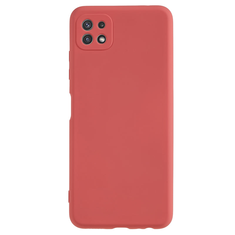 For Samsung Galaxy A22 5G (EU Version) Fiber Lining Rubberized TPU Cover Drop Resistant Phone Case