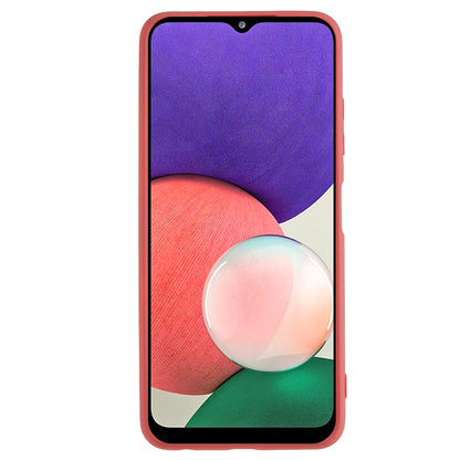 For Samsung Galaxy A22 5G (EU Version) Fiber Lining Rubberized TPU Cover Drop Resistant Phone Case