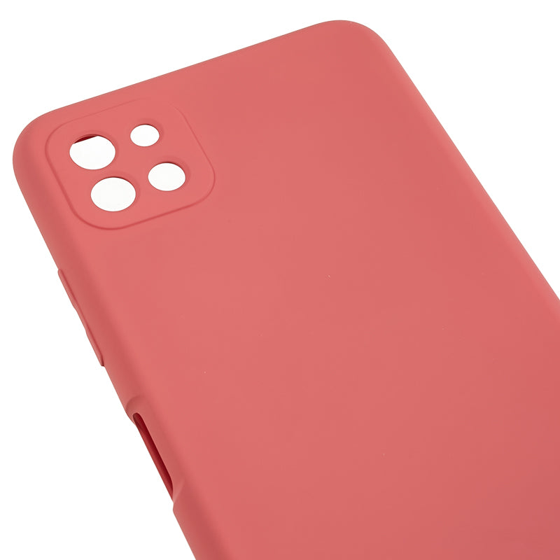 For Samsung Galaxy A22 5G (EU Version) Fiber Lining Rubberized TPU Cover Drop Resistant Phone Case