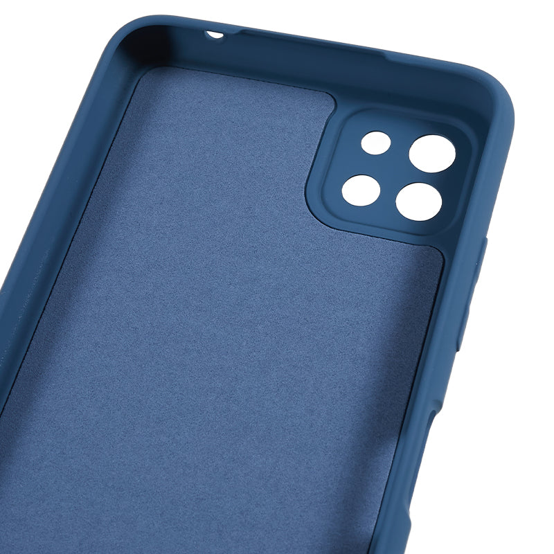 For Samsung Galaxy A22 5G (EU Version) Fiber Lining Rubberized TPU Cover Drop Resistant Phone Case