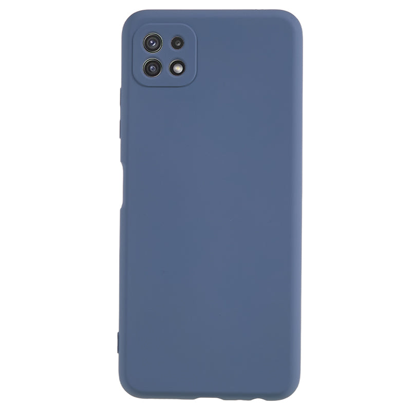 For Samsung Galaxy A22 5G (EU Version) Fiber Lining Rubberized TPU Cover Drop Resistant Phone Case