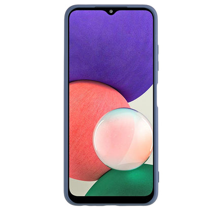 For Samsung Galaxy A22 5G (EU Version) Fiber Lining Rubberized TPU Cover Drop Resistant Phone Case