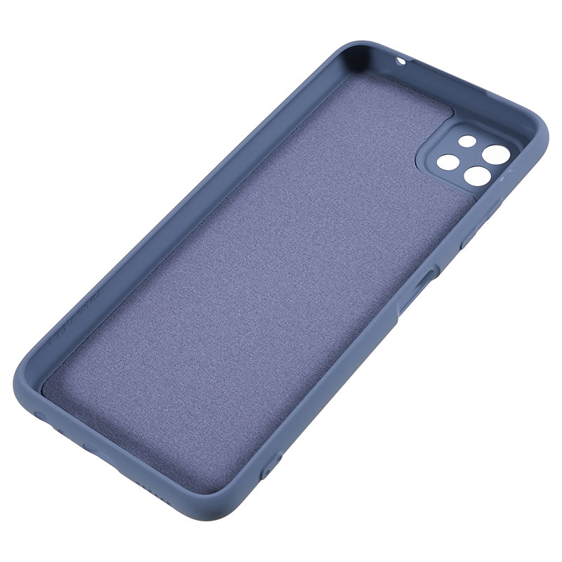 For Samsung Galaxy A22 5G (EU Version) Fiber Lining Rubberized TPU Cover Drop Resistant Phone Case