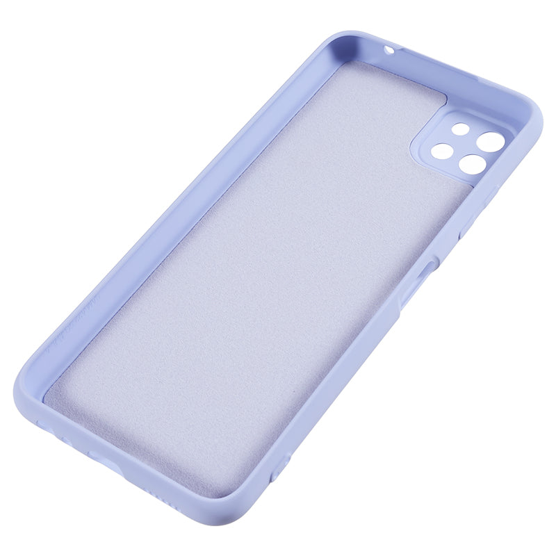 For Samsung Galaxy A22 5G (EU Version) Fiber Lining Rubberized TPU Cover Drop Resistant Phone Case