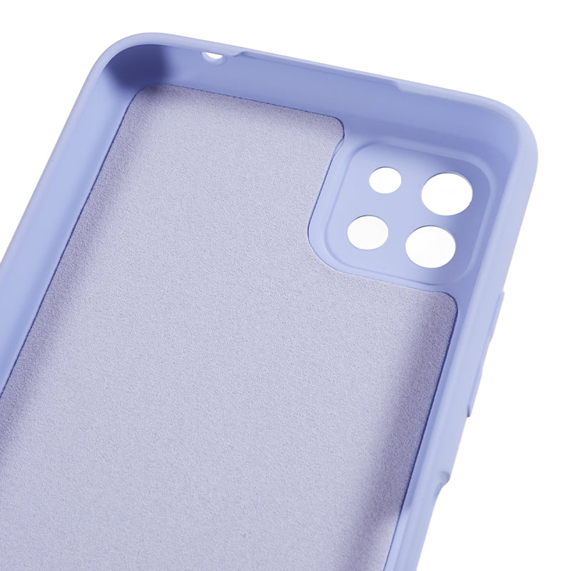 For Samsung Galaxy A22 5G (EU Version) Fiber Lining Rubberized TPU Cover Drop Resistant Phone Case