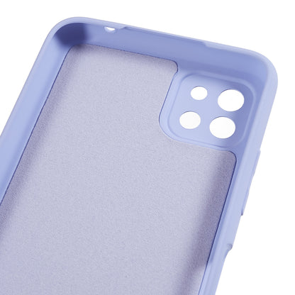 For Samsung Galaxy A22 5G (EU Version) Fiber Lining Rubberized TPU Cover Drop Resistant Phone Case