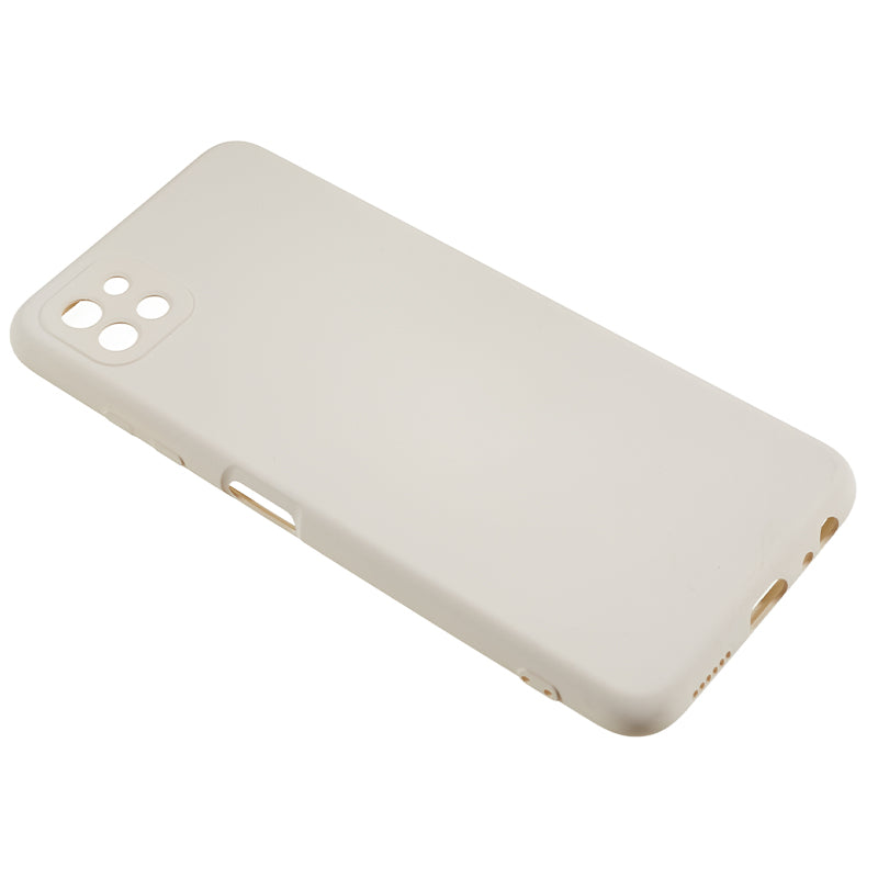 For Samsung Galaxy A22 5G (EU Version) Fiber Lining Rubberized TPU Cover Drop Resistant Phone Case