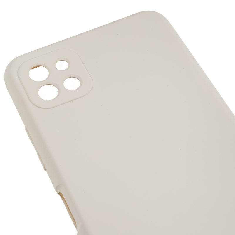 For Samsung Galaxy A22 5G (EU Version) Fiber Lining Rubberized TPU Cover Drop Resistant Phone Case