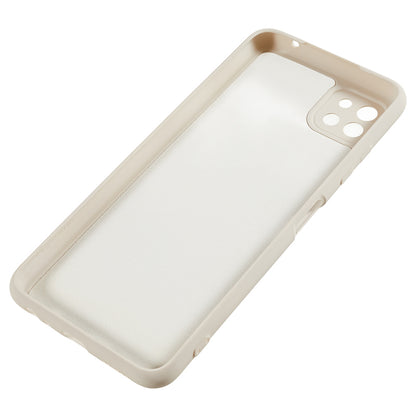 For Samsung Galaxy A22 5G (EU Version) Fiber Lining Rubberized TPU Cover Drop Resistant Phone Case