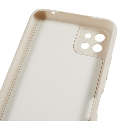 For Samsung Galaxy A22 5G (EU Version) Fiber Lining Rubberized TPU Cover Drop Resistant Phone Case