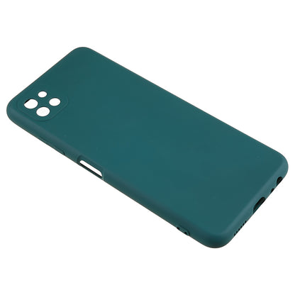 For Samsung Galaxy A22 5G (EU Version) Fiber Lining Rubberized TPU Cover Drop Resistant Phone Case