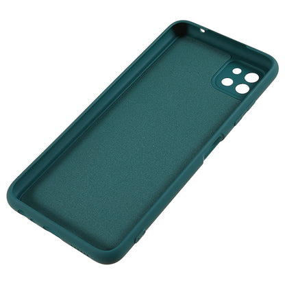 For Samsung Galaxy A22 5G (EU Version) Fiber Lining Rubberized TPU Cover Drop Resistant Phone Case