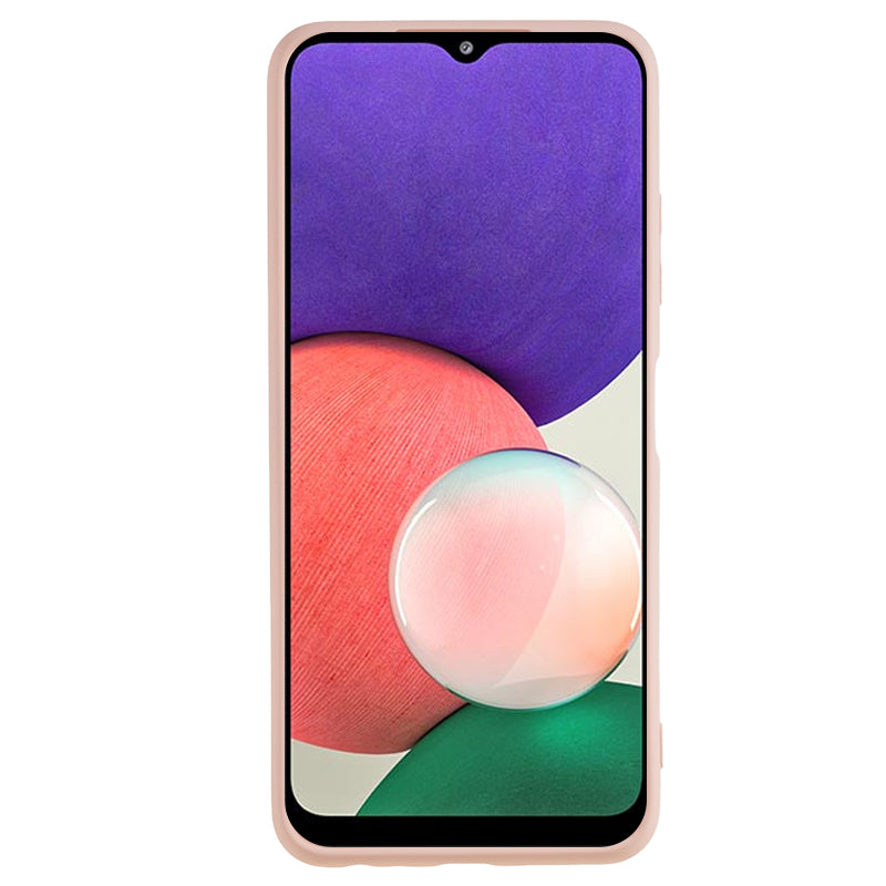 For Samsung Galaxy A22 5G (EU Version) Fiber Lining Rubberized TPU Cover Drop Resistant Phone Case