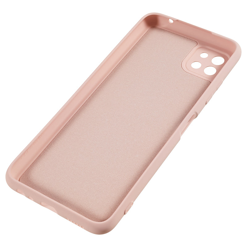 For Samsung Galaxy A22 5G (EU Version) Fiber Lining Rubberized TPU Cover Drop Resistant Phone Case