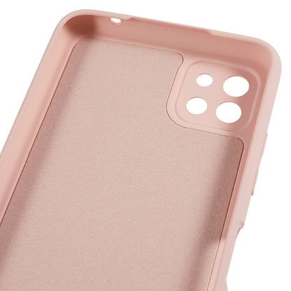 For Samsung Galaxy A22 5G (EU Version) Fiber Lining Rubberized TPU Cover Drop Resistant Phone Case