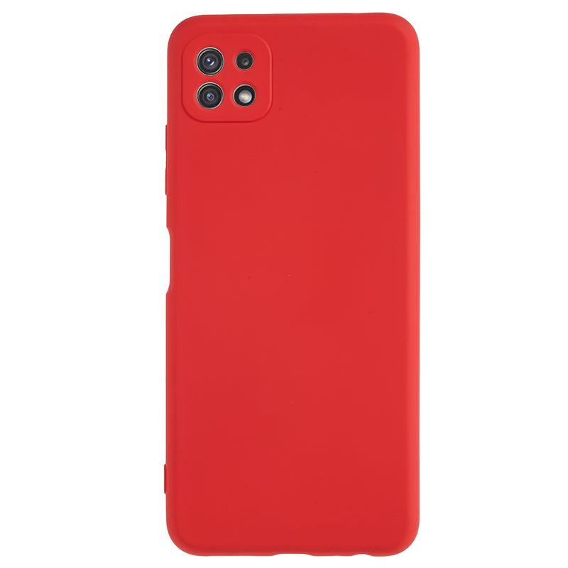 For Samsung Galaxy A22 5G (EU Version) Fiber Lining Rubberized TPU Cover Drop Resistant Phone Case