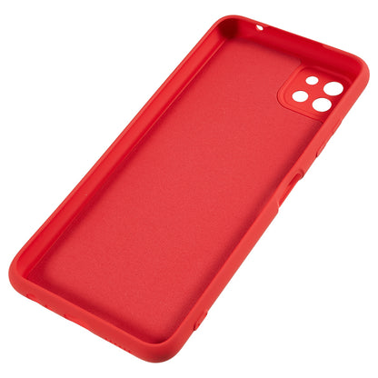 For Samsung Galaxy A22 5G (EU Version) Fiber Lining Rubberized TPU Cover Drop Resistant Phone Case