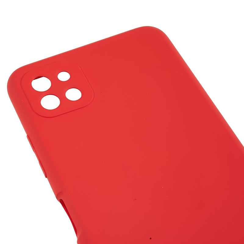 For Samsung Galaxy A22 5G (EU Version) Fiber Lining Rubberized TPU Cover Drop Resistant Phone Case