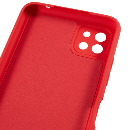 For Samsung Galaxy A22 5G (EU Version) Fiber Lining Rubberized TPU Cover Drop Resistant Phone Case