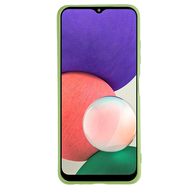 For Samsung Galaxy A22 5G (EU Version) Fiber Lining Rubberized TPU Cover Drop Resistant Phone Case