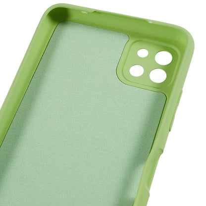 For Samsung Galaxy A22 5G (EU Version) Fiber Lining Rubberized TPU Cover Drop Resistant Phone Case