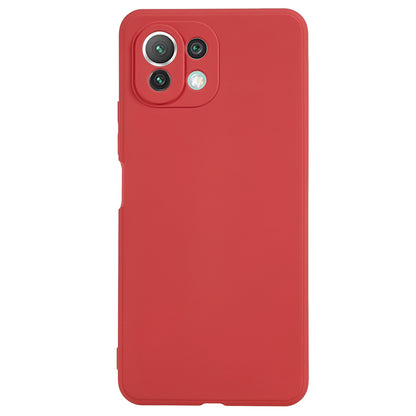 For Xiaomi 11 Lite 5G NE / Mi 11 Lite 5G / 4G Phone Case Soft Fiber Lining Rubberized TPU Cell Phone Cover