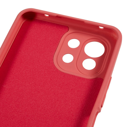 For Xiaomi 11 Lite 5G NE / Mi 11 Lite 5G / 4G Phone Case Soft Fiber Lining Rubberized TPU Cell Phone Cover