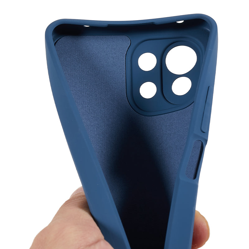 For Xiaomi 11 Lite 5G NE / Mi 11 Lite 5G / 4G Phone Case Soft Fiber Lining Rubberized TPU Cell Phone Cover