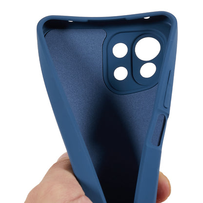 For Xiaomi 11 Lite 5G NE / Mi 11 Lite 5G / 4G Phone Case Soft Fiber Lining Rubberized TPU Cell Phone Cover