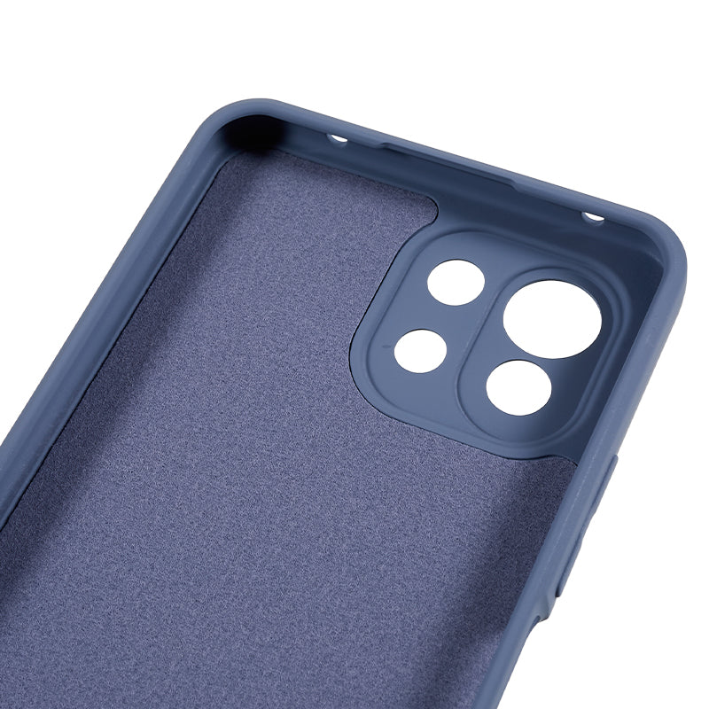 For Xiaomi 11 Lite 5G NE / Mi 11 Lite 5G / 4G Phone Case Soft Fiber Lining Rubberized TPU Cell Phone Cover