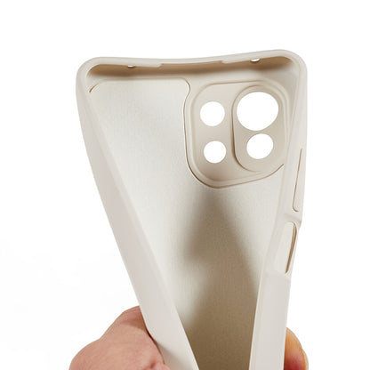 For Xiaomi 11 Lite 5G NE / Mi 11 Lite 5G / 4G Phone Case Soft Fiber Lining Rubberized TPU Cell Phone Cover