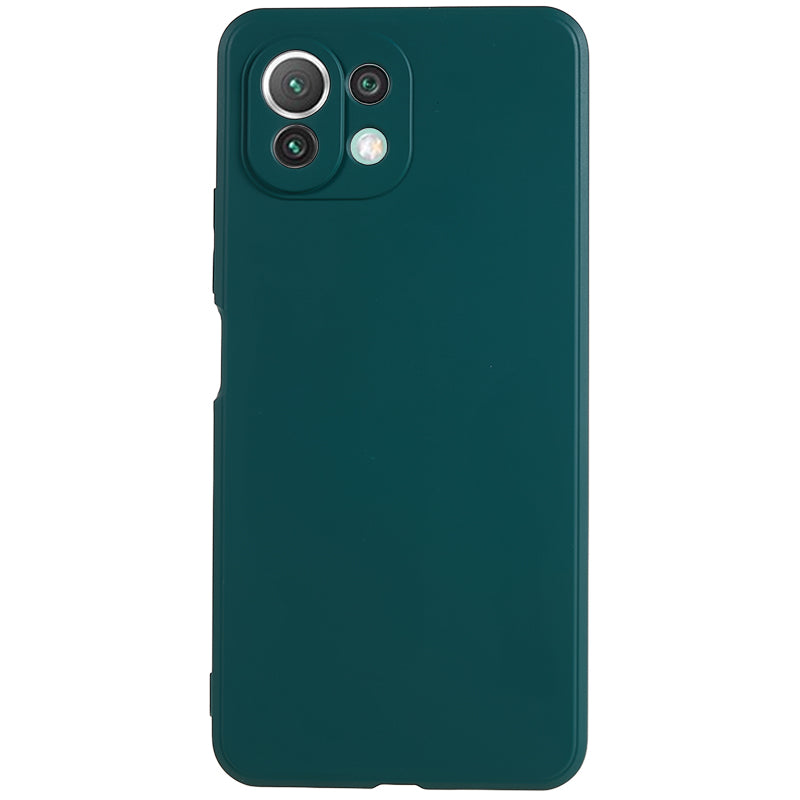 For Xiaomi 11 Lite 5G NE / Mi 11 Lite 5G / 4G Phone Case Soft Fiber Lining Rubberized TPU Cell Phone Cover