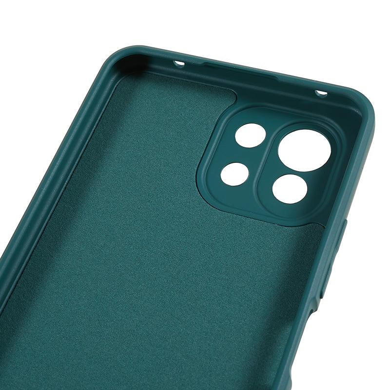 For Xiaomi 11 Lite 5G NE / Mi 11 Lite 5G / 4G Phone Case Soft Fiber Lining Rubberized TPU Cell Phone Cover