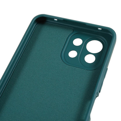 For Xiaomi 11 Lite 5G NE / Mi 11 Lite 5G / 4G Phone Case Soft Fiber Lining Rubberized TPU Cell Phone Cover