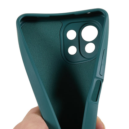 For Xiaomi 11 Lite 5G NE / Mi 11 Lite 5G / 4G Phone Case Soft Fiber Lining Rubberized TPU Cell Phone Cover