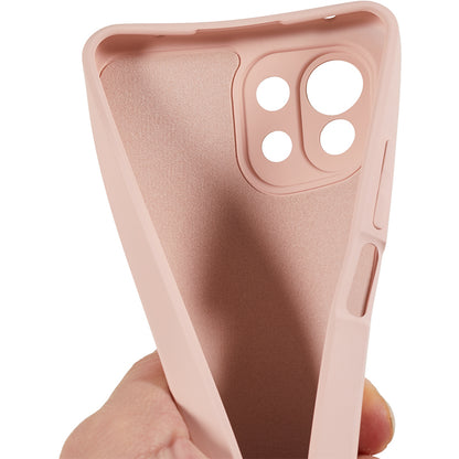 For Xiaomi 11 Lite 5G NE / Mi 11 Lite 5G / 4G Phone Case Soft Fiber Lining Rubberized TPU Cell Phone Cover