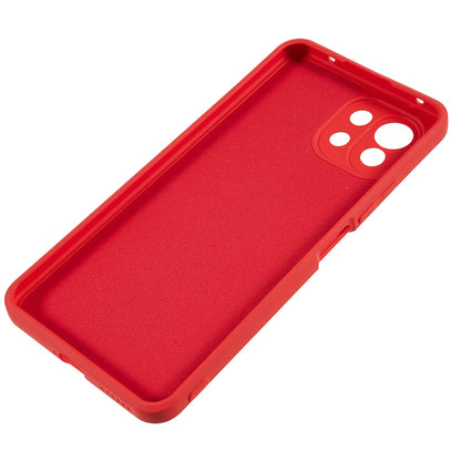 For Xiaomi 11 Lite 5G NE / Mi 11 Lite 5G / 4G Phone Case Soft Fiber Lining Rubberized TPU Cell Phone Cover
