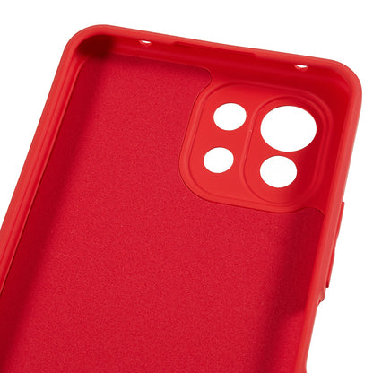 For Xiaomi 11 Lite 5G NE / Mi 11 Lite 5G / 4G Phone Case Soft Fiber Lining Rubberized TPU Cell Phone Cover