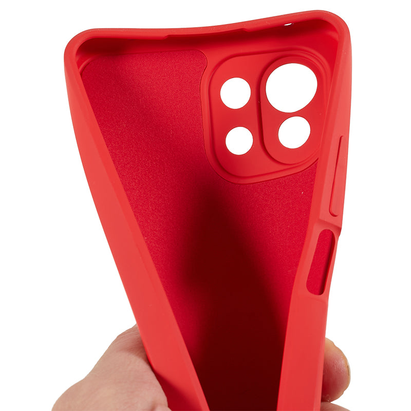 For Xiaomi 11 Lite 5G NE / Mi 11 Lite 5G / 4G Phone Case Soft Fiber Lining Rubberized TPU Cell Phone Cover