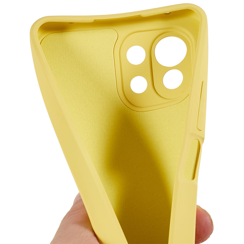 For Xiaomi 11 Lite 5G NE / Mi 11 Lite 5G / 4G Phone Case Soft Fiber Lining Rubberized TPU Cell Phone Cover