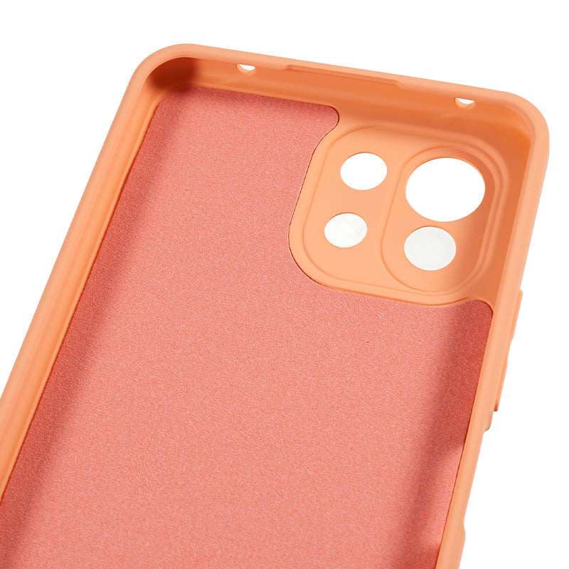 For Xiaomi 11 Lite 5G NE / Mi 11 Lite 5G / 4G Phone Case Soft Fiber Lining Rubberized TPU Cell Phone Cover