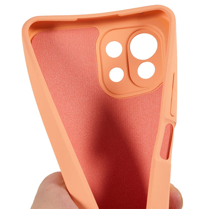 For Xiaomi 11 Lite 5G NE / Mi 11 Lite 5G / 4G Phone Case Soft Fiber Lining Rubberized TPU Cell Phone Cover