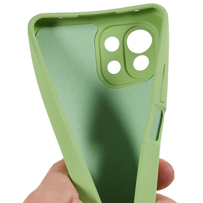 For Xiaomi 11 Lite 5G NE / Mi 11 Lite 5G / 4G Phone Case Soft Fiber Lining Rubberized TPU Cell Phone Cover