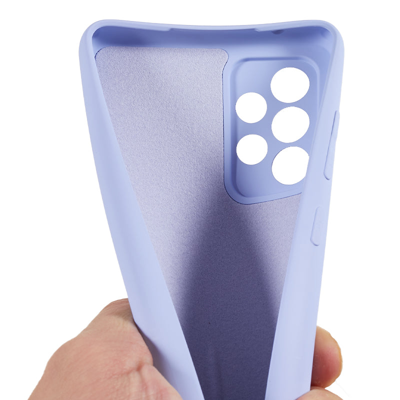 TPU Phone Case for Samsung Galaxy A32 4G (EU Version) Soft Fiber Lining Rubberized Phone Cover